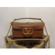 Valentino Loco Grande Borsa A Tracolla Marrone Vitello Valentino Loco Grande Borsa A Tracolla Marrone Vitello