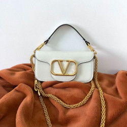 Valentino Loco Piccola Borsa A Tracolla Bianco Vitello