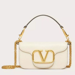 Valentino Loco Piccola Borsa A Tracolla Bianco Vitello