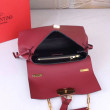 Valentino Medium VRing Chain Borsa Bordeaux Grainy Calfskin