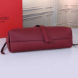Valentino Medium VRing Chain Borsa Bordeaux Grainy Calfskin