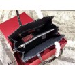 Valentino Nero Medium Rockstud Top Handle Borsa