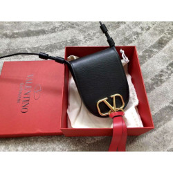Valentino Piccolo Vring Crossbody Borsa Nero Capra