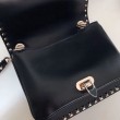 Valentino Rockstud Crossbody Borsa Nero Vitello