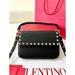 Valentino Rockstud Pouch Borsa Nero Granulato