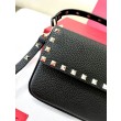 Valentino Rockstud Pouch Borsa Nero Granulato