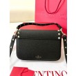 Valentino Rockstud Pouch Borsa Nero Granulato