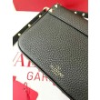 Valentino Rockstud Pouch Borsa Nero Granulato