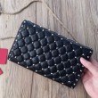 Valentino Rockstud Spike Chain Clutch Nero Agnello