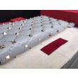 Qualità superiore replica Valentino Rockstud Spike Zip Portafoglio Sky Blue Agnello