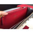 Qualità superiore replica Valentino Rockstud Spike Zip Portafoglio Sky Blue Agnello