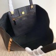 Valentino Roman Stud Tote Borsa Nero Vitello Granulato