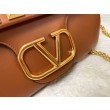 Valentino Stud Sign Borse a tracolla Marrone Nappa