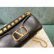 Valentino Stud Sign Borse a tracolla Nero Nappa
