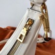 Valentino Stud Sign Hobo Borse Replica Bianco Vitello