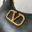 Valentino Stud Sign Hobo Borsa Nero Vitello