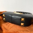Valentino Stud Sign Hobo Borsa Nero Vitello