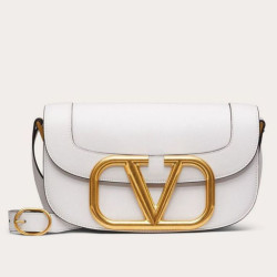 Valentino Supervee Crossbody Borsa Bianco