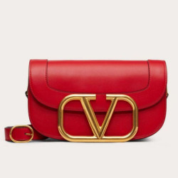 Valentino Supervee Crossbody Borsa Rosso