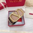 Qualità superiore replica Valentino VLogo Reversible Belt 70mm Beige and Nero Calfskin