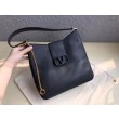 Valentino Vsling Hobo Borsa Nero Vitello Granato