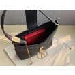 Valentino Vsling Hobo Borsa Nero Vitello Granato