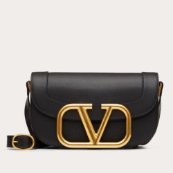 Riproduzione Fedele Valentino Supervee Crossbody Borsa Nero imitazioni