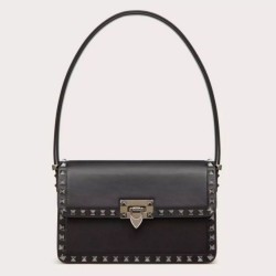 Replica Perfette Valentino Rockstud23 Imitazioni borse griffate a tracolla vitello nera imitazioni