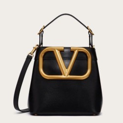 Replica Perfette Valentino Supervee Top Handle Borse Firmate  Nero Vitello imitazioni