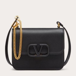 Replica Perfette Valentino Piccolo Vsling Borse a tracolla Nero Granulato imitazioni