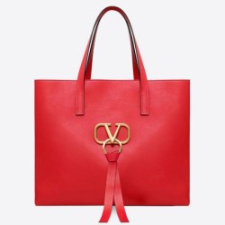 Riproduzione Fedele fedele Valentino Garavani Rosso Grande Vring Shopping Tote imitazioni