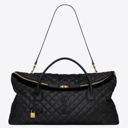 Riproduzione Fedele Borsa da viaggio Saint Laurent Es Giant trapuntata nera imitazioni