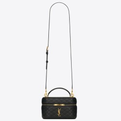 Riproduzione Fedele Borse Replica mini Saint Laurent Gaby Vanity agnello nera imitazioni
