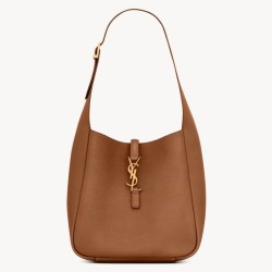 Riproduzione Fedele Borsa hobo piccola Saint Laurent Le 5 À 7 Supple marrone imitazioni