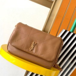 Qualità Specchio Replica Borse piccola Saint Laurent Jamie 4.3 agnello marrone Riproduzione Fedele Borse Replica piccola Saint Laurent Jamie 4.3 agnello marrone imitazioni