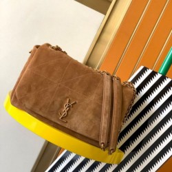 Qualità Specchio Replica Saint Laurent Jamie 4.3 Piccolo Perfetta Brown Suede Calfskin Riproduzione Fedele Saint Laurent Jamie 4.3 Piccolo Replica Perfetta Brown Suede Calfskin imitazioni