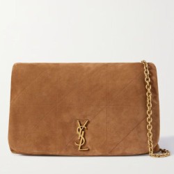 Riproduzione Fedele Saint Laurent Jamie 4.3 Piccolo Replica Perfetta Brown Suede Calfskin imitazioni