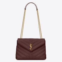 Riproduzione Fedele Borse Replica piccola Saint Laurent Loulou matelassé bordeaux imitazioni