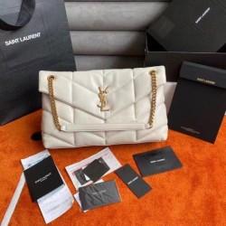 Qualità Specchio Replica Qualità superiore replica media Saint Laurent Loulou Puffer agnello avorio Riproduzione Fedele Qualità superiore replica media Saint Laurent Loulou Puffer agnello avorio imitazioni