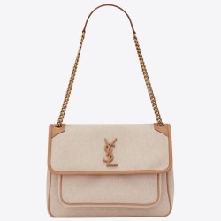 Riproduzione Fedele Borsa media Saint Laurent Niki tela di cotone imitazioni