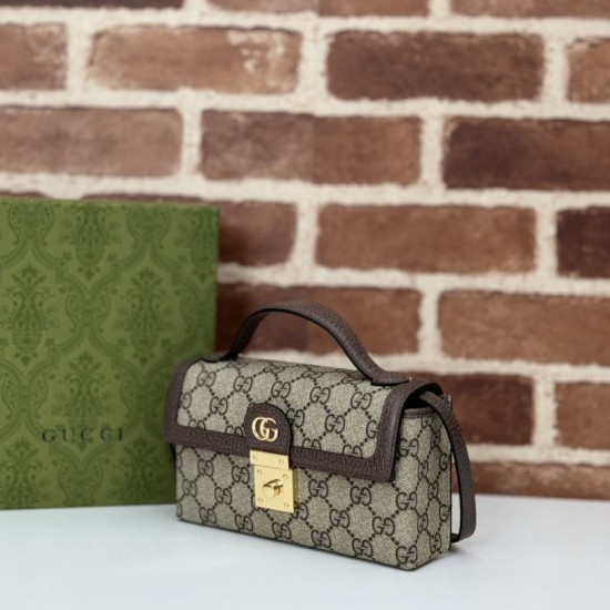 Replica Gucci 837466 Perfetta a tracolla maxi Softbit oversize in suede Marrone Imitazioni Replica qualità specchio Gucci 837466 Perfetta a tracolla maxi Softbit oversize in suede Marrone