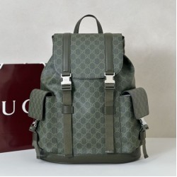 Replica qualità specchio Borse Firmate  a tracolla piccola Gucci GG Monogram 795479 Zaino in tessuto GG verde
