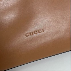 Replica Gucci 850546 850926 borsa tote grande Beatrix in morbida pelle liscia Marrone Imitazioni Replica qualità specchio Gucci 850546 850926 borsa tote grande Beatrix in morbida pelle liscia Marrone