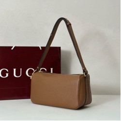Replica Borse Imitazioni a tracolla Gucci Half Horsebit Mini/media 860787 Pelle Granata Marrone Imitazioni Replica qualità specchio Borse Imitazioni a tracolla Gucci Half Horsebit Mini/media 860787 Pelle Granata Marrone