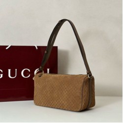 Replica Borsa a tracolla Gucci Half Horsebit Mini/media 860787 Pelle Granata Marrone Imitazioni Replica qualità specchio Borsa a tracolla Gucci Half Horsebit Mini/media 860787 Pelle Granata Marrone