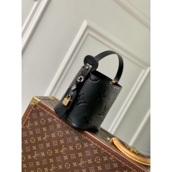 Replica qualità specchio Borsa a secchiello Louis Vuitton All In BB M13480 Nera