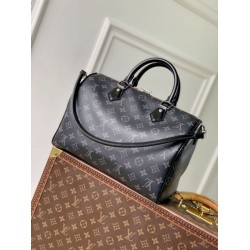 Borsa da uomo Louis Vuitton Speedy Soft 30 M15102 Monogram Eclipse
