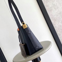 Replica qualità specchio Borsa a secchiello Louis Vuitton Low Key Hobo piccola M25352 Marrone