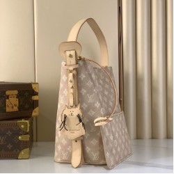 Replica qualità specchio Borsa a secchiello Louis Vuitton All In GM M25727 Firma Meowgram