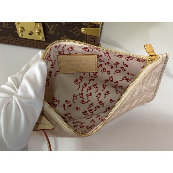 Replica Borsa a secchiello Louis Vuitton All In GM M25727 Firma Meowgram Imitazioni Replica qualità specchio Borsa a secchiello Louis Vuitton All In GM M25727 Firma Meowgram